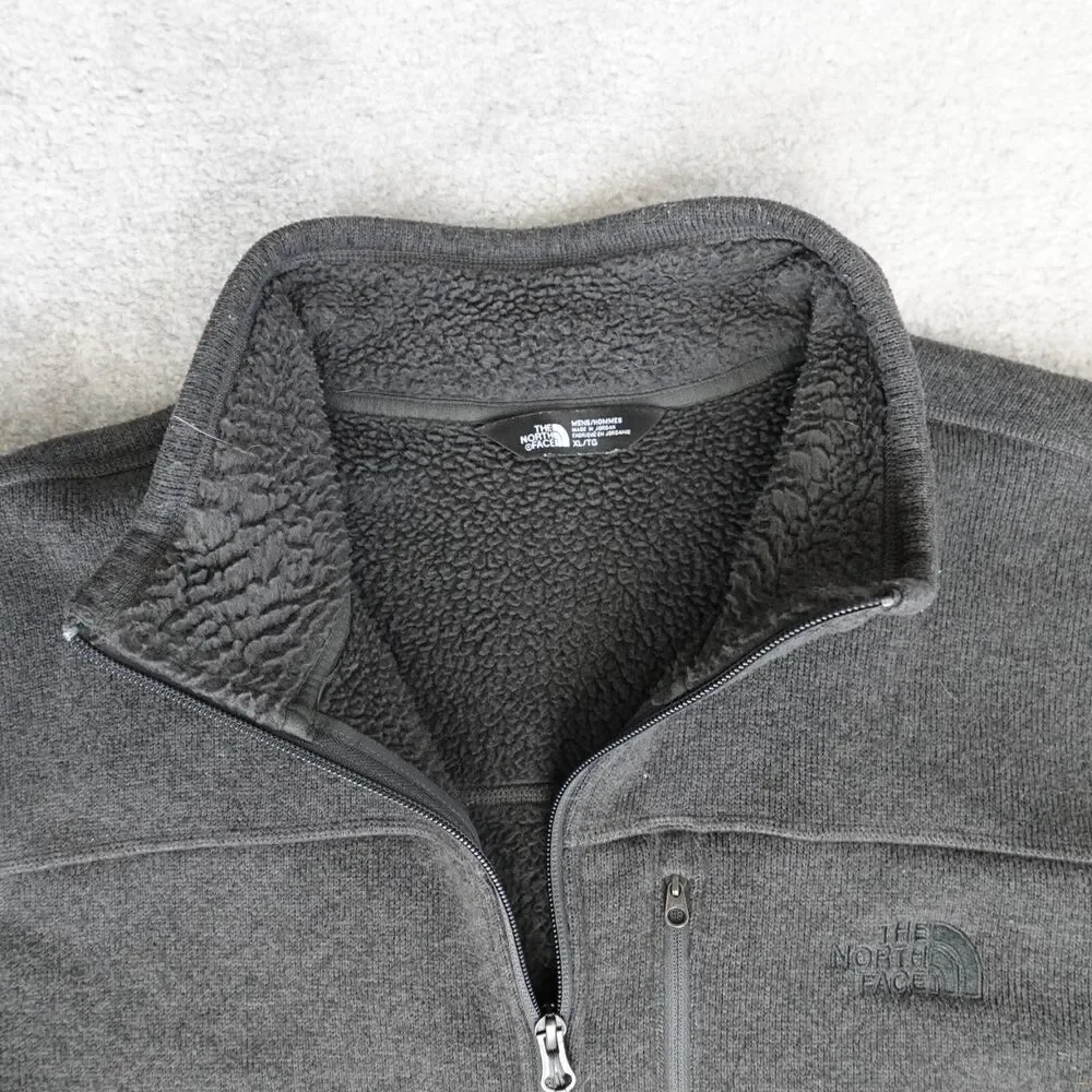 The North Face Sweater Men XL Gray Canyonlands Fleece Pullover 1/2 Zip Mock Neck
